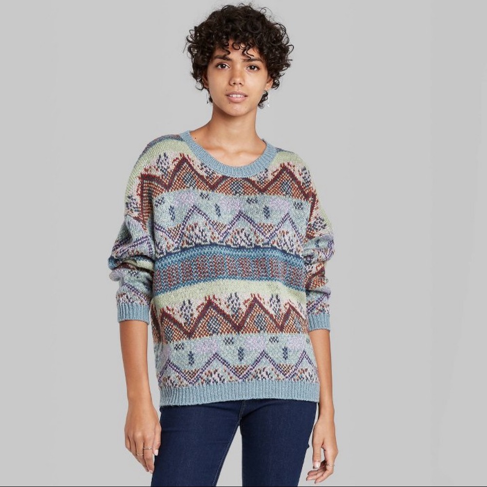 Wild Fable fair isle sweater.